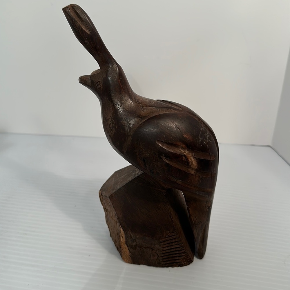 Ironwood Partridge Sculpture Handmade Heavy quail